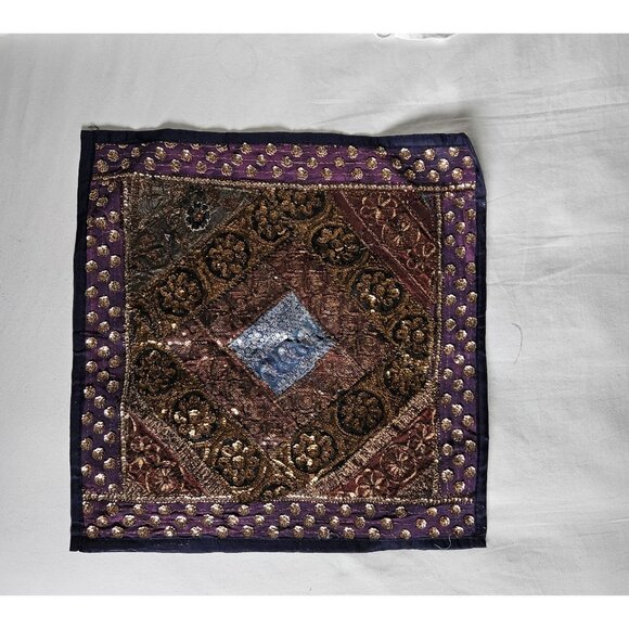 Set Of 3 Handmade Embroidered Pillow Covers Made In India - Picture 4 of 9